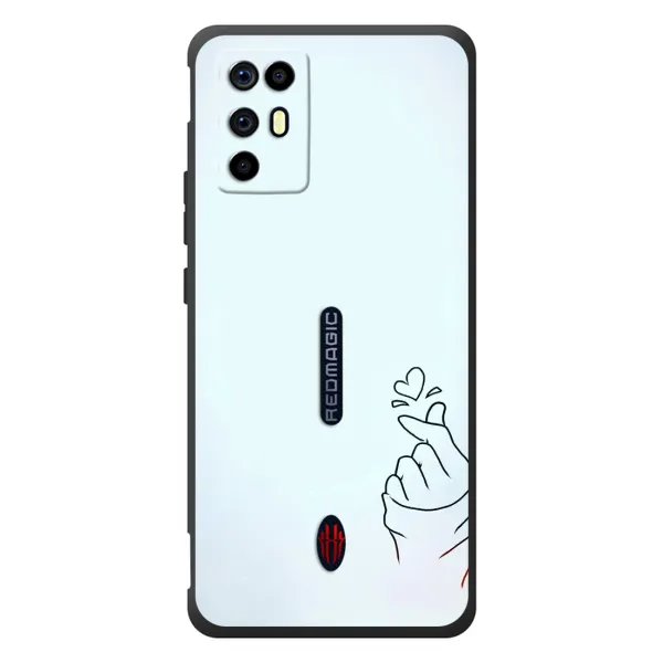 Чехол с рисунком «Сердце на голубом» для ZTE Nubia RedMagic 6R Чехол с рисунком «Сердце на голубом» для ZTE Nubia RedMagic 6R