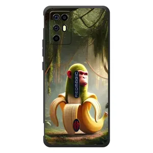 Чехол с мемами тралалело тралала для ZTE Nubia RedMagic 6R (Шимпанзини бананини)