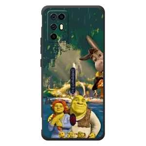 Печатный чехол с принтом Шрек для ZTE Nubia RedMagic 6R (Шрек и Фиона)