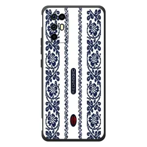 Силиконовый Чехол на ZTE Nubia RedMagic 6R с картинкой Вышиванки (Синяя вышиванка)