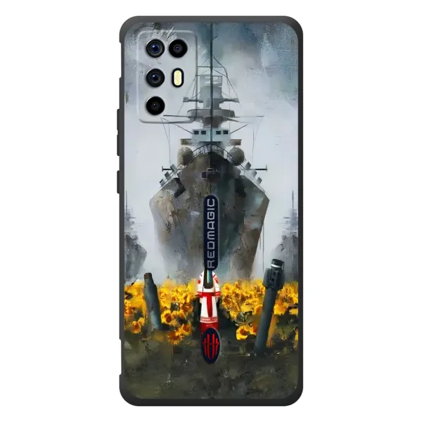 Чехол с рисунком «Смелость» для ZTE Nubia RedMagic 6R Чехол с рисунком «Смелость» для ZTE Nubia RedMagic 6R