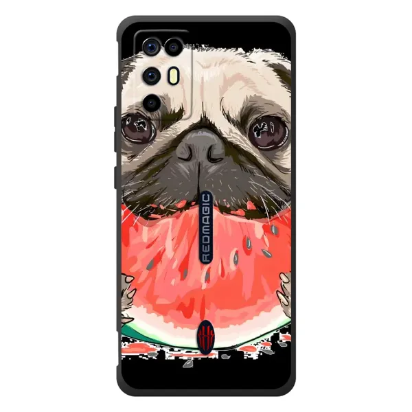 Чехол с рисунком «Смешной Мопс» для ZTE Nubia RedMagic 6R