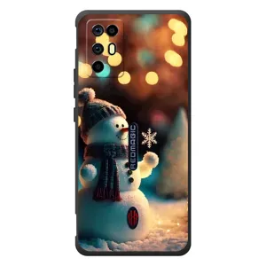 Чехлы на Новый Год ZTE Nubia RedMagic 6R (Снеговик праздничный)