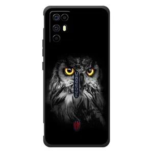 Чехлы с принтом СОВЫ для ZTE Nubia RedMagic 6R (Сова на чёрном)