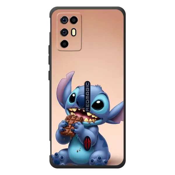 Чехол с рисунком «Стич с шоколадом» для ZTE Nubia RedMagic 6R Чехол с рисунком «Стич с шоколадом» для ZTE Nubia RedMagic 6R