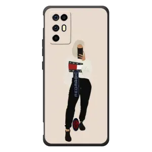 Силиконовый Чехол на ZTE Nubia RedMagic 6R с картинкой Стильных Девушек (Стильная)