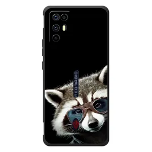 Силіконовий Чохол з Энотами на ZTE Nubia RedMagic 6R (Стильний Єнот)