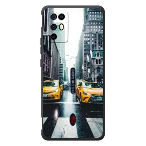 Силиконовый бампер (Работники) на ZTE Nubia RedMagic 6R (Такси)
