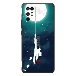 Чехол (ТПУ) с планетами на ZTE Nubia RedMagic 6R (To The moon)