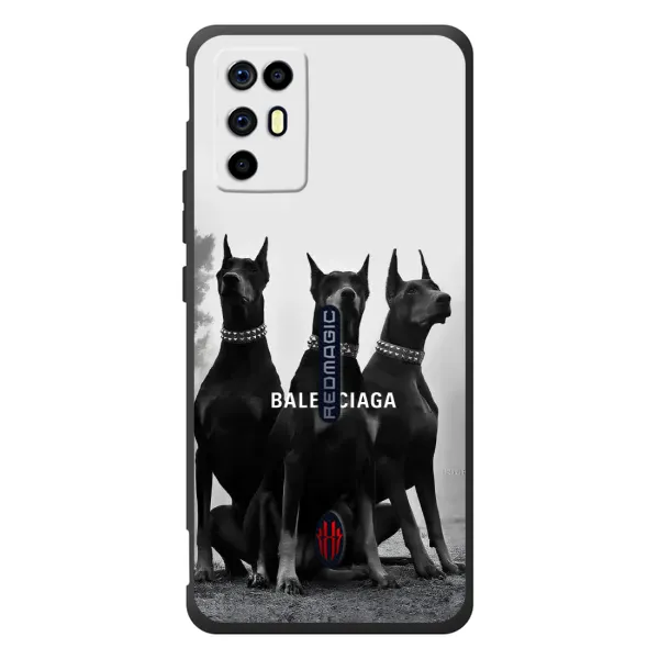 Чехол с рисунком «Три добермана» для ZTE Nubia RedMagic 6R