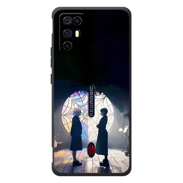 Чехол с рисунком «Уэнсдей и Энди» для ZTE Nubia RedMagic 6R Чехол с рисунком «Уэнсдей и Энди» для ZTE Nubia RedMagic 6R