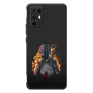 Чохол з картинкою "Герой Pubg" на ZTE Nubia RedMagic 6R (В полум'ї)