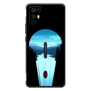 Летний Чехол на ZTE Nubia RedMagic 6R (Синий Водопад)