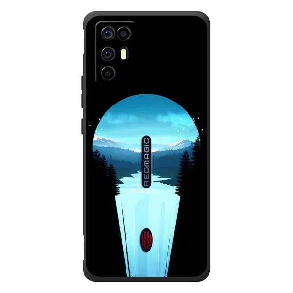 Чехол с рисунком «Синий Водопад» для ZTE Nubia RedMagic 6R Чехол с рисунком «Синий Водопад» для ZTE Nubia RedMagic 6R
