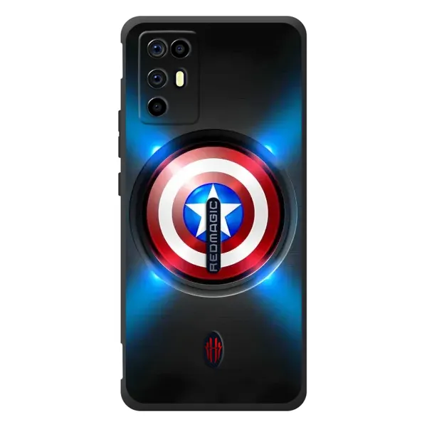 Чехол с рисунком «Яркий Щит Капитана» для ZTE Nubia RedMagic 6R Чехол с рисунком «Яркий Щит Капитана» для ZTE Nubia RedMagic 6R