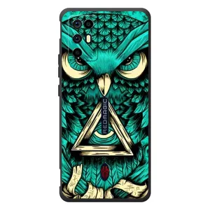 Чехлы с принтом СОВЫ для ZTE Nubia RedMagic 6R (Зеленая сова)