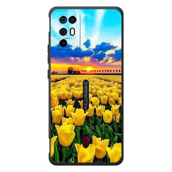 Чехол с рисунком «Желтые тюльпаны» для ZTE Nubia RedMagic 6R