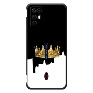 Чехол (Корона на чёрном фоне) для ЗТЕ Нубия РедМэджик 6Р (Золотая корона)