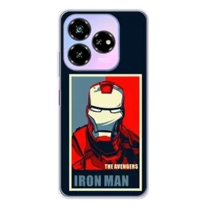 Чехол Супергерой Железный человек на ZTE Nubia V60 Design (Art Iron man)