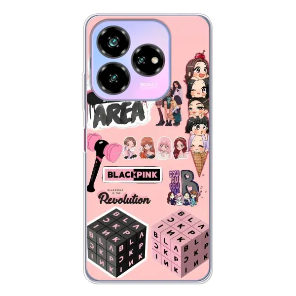 Чехол с рисунком «BLACK PINK коллаж» для ZTE Nubia V60 Design Чехол с рисунком «BLACK PINK коллаж» для ZTE Nubia V60 Design