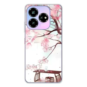 Чехол с принтом САКУРЫ на ZTE Nubia V60 Design (Чайная церемония)