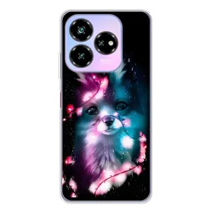 Чехол с Лисичкой для ZTE Nubia V60 Design (Черная Лиса)