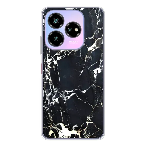 Чехол с рисунком «Чёрный мрамор» для ZTE Nubia V60 Design Чехол с рисунком «Чёрный мрамор» для ZTE Nubia V60 Design