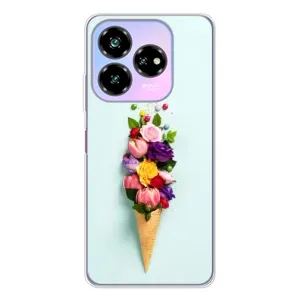 Чехлы с тематикой "ЦВЕТЫ" на ZTE Nubia V60 Design (Цветок-мороженное)