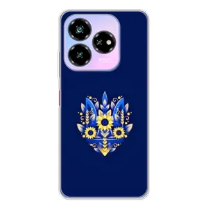Чехол Укр Символика для ZTE Nubia V60 Design (Цветущий Герб)