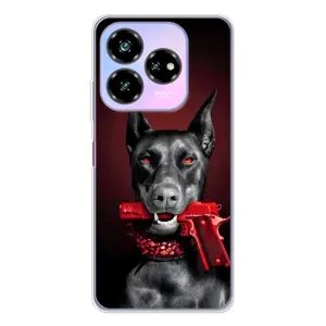 Чехол ДОБЕРМАН для ZTE Nubia V60 Design (Доберман злой)
