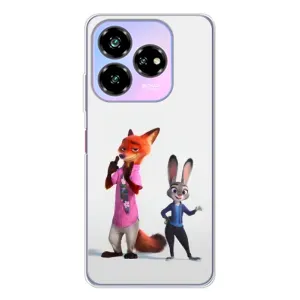 Силиконовый чехол с принтом Зоотрополіс для ZTE Nubia V60 Design (Джуди и Ник)