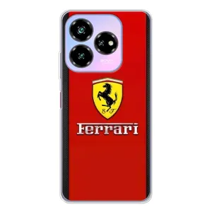 Силіконовий бампер з картинкою машини на ZTE Nubia V60 Design (Ferrari Logo)
