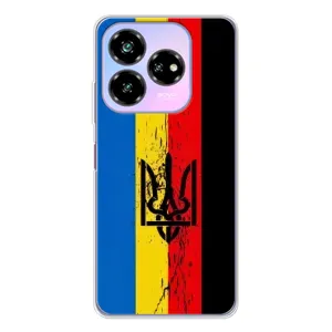 Чехлы УПА (Красно-Чёрный) на ZTE Nubia V60 Design (Флаг УПА)