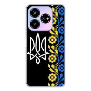 Силиконовый Чехол на ZTE Nubia V60 Design (Герб и вышыванка)