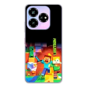 Чехлы для ZTE Nubia V60 Design (Персонажи Майн Крафт) (Герой Майнкрафт)
