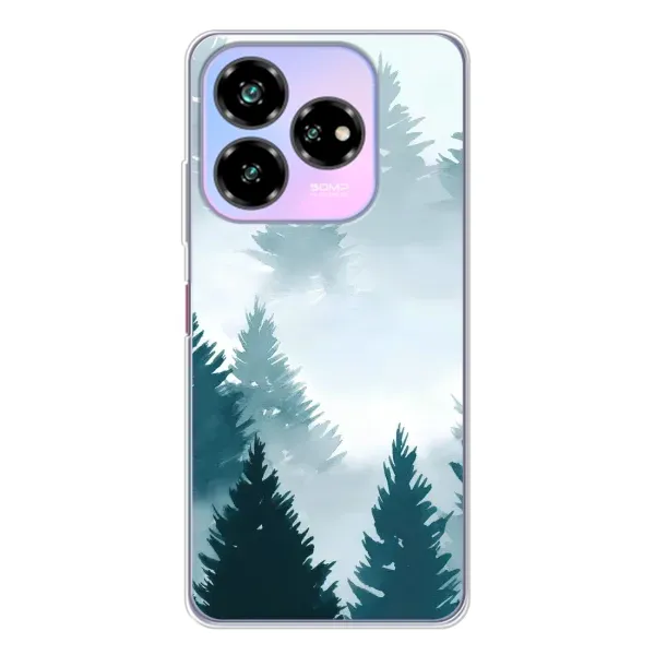 Чехол с рисунком «Горный лес» для ZTE Nubia V60 Design Чехол с рисунком «Горный лес» для ZTE Nubia V60 Design