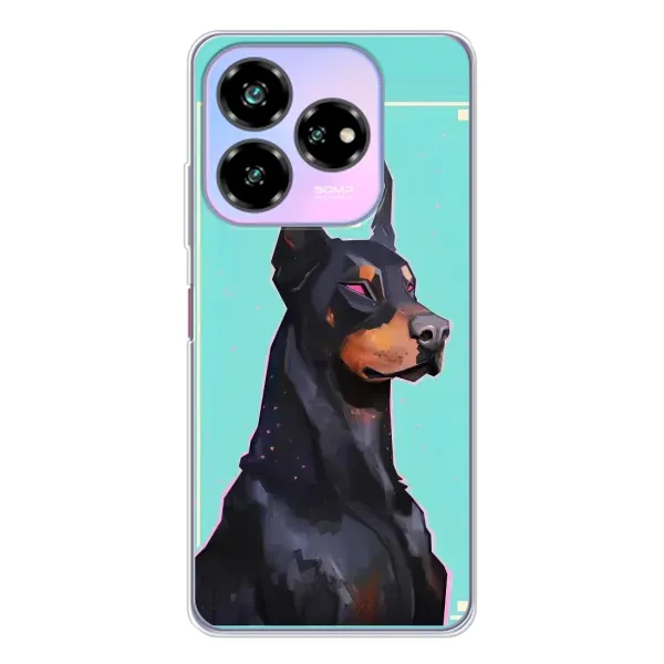 Чехол с рисунком «Король доберман» для ZTE Nubia V60 Design Чехол с рисунком «Король доберман» для ZTE Nubia V60 Design