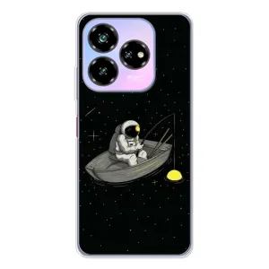 Силіконовый Чохол з принтом "Космонавти" на ZTE Nubia V60 Design (Космонавт на рибалці)