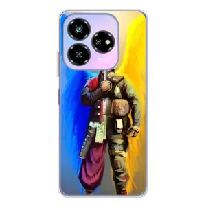 Чехол с картинкой (Патриотический КОЗАК) на ZTE Nubia V60 Design (Козак с крыльями)