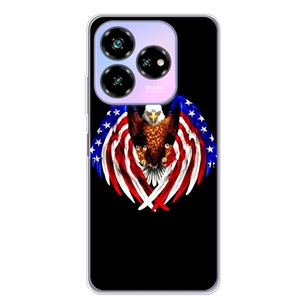 Чехол с рисунком «Крылья США» для ZTE Nubia V60 Design Чехол с рисунком «Крылья США» для ZTE Nubia V60 Design
