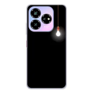Чехол с картинками на черном фоне для ZTE Nubia V60 Design (Лампочка)