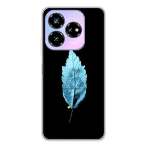 Чехол с картинками на черном фоне для ZTE Nubia V60 Design (Листочек)