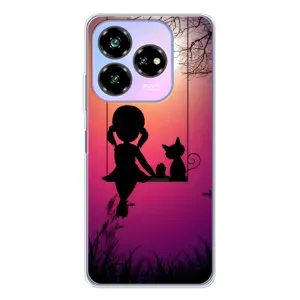 Девчачий Чехол для ZTE Nubia V60 Design (На качели)
