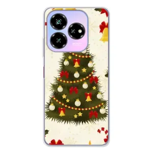 Чехол Новогодняя Елка на ZTE Nubia V60 Design (Новогодний принт)