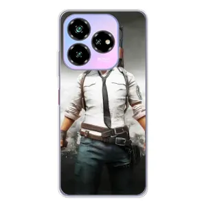 Силиконовый чехол с картинкой "Герой Pubg" на ZTE Nubia V60 Design (Пабг)