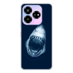 Силиконовый бампер с картинкой животных для ZTE Nubia V60 Design (Пасть Акулы)