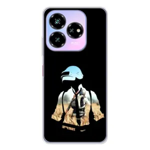 Силиконовый чехол с картинкой "Герой Pubg" на ZTE Nubia V60 Design (Пубг мен)
