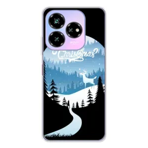 Силиконовый бампер на рождество для ZTE Nubia V60 Design (Рождественский Олень)