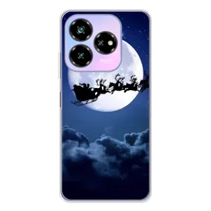 Чехол Санта Клаус для ZTE Nubia V60 Design (Санта - луна)