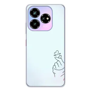 Чехлы (Знак сердечка) на ZTE Nubia V60 Design (Сердце на голубом)